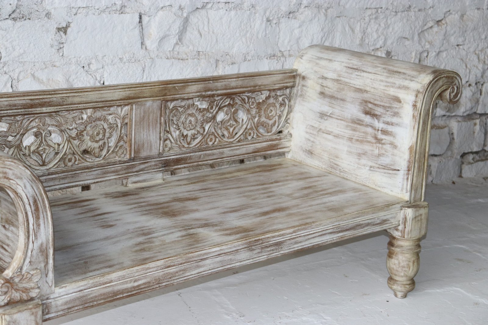 Eterna Oak Premium Solid Wood Day Bed 180x60x84cm - Image 2