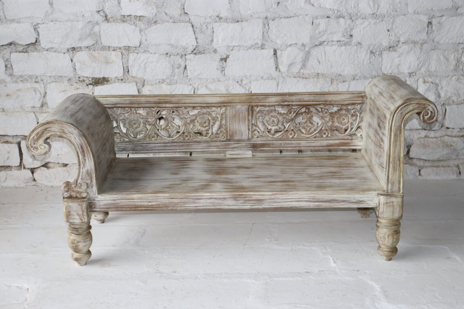 Eterna Oak Premium Solid Wood Day Bed 180x60x84cm