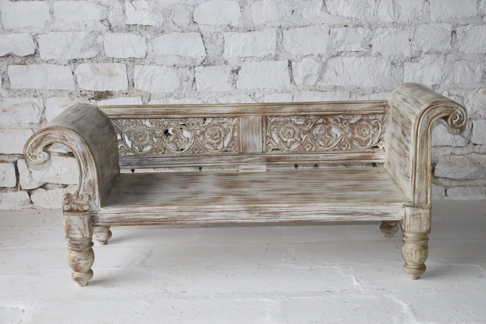 Eterna Oak Premium Solid Wood Day Bed 180x60x84cm - Image 3