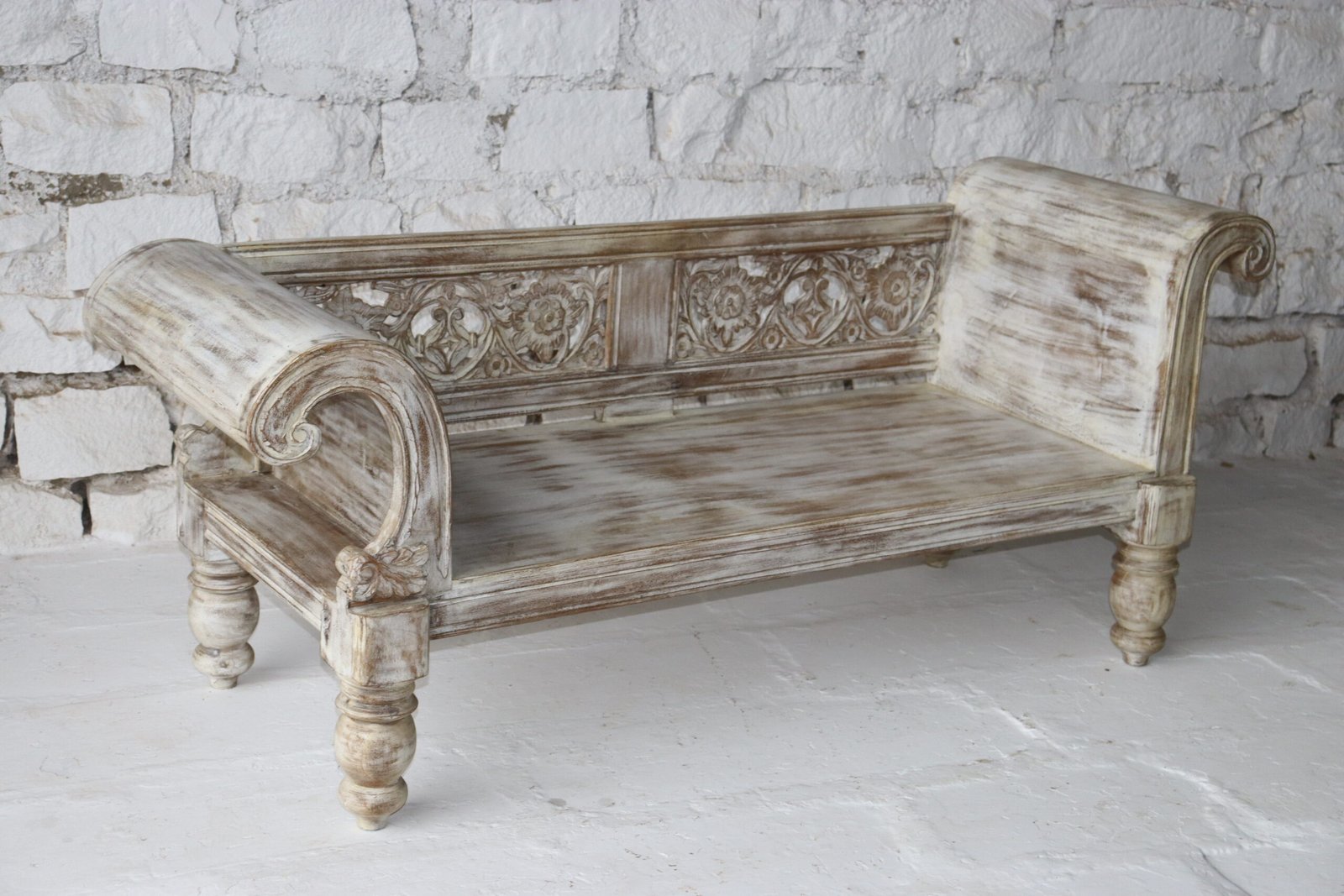 Eterna Oak Premium Solid Wood Day Bed 180x60x84cm - Image 4