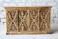 Pure Haven Handcrafted Natural Wooden Sideboard 180x40x90cm