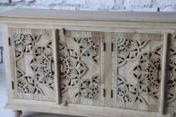 Alternative view of Rustic Essence Handcrafted Natural Wooden Sideboard 180x40x90cm