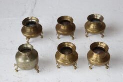 Divine Aura Handcrafted Pure Brass Kalash 14x14x9cm