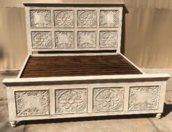 WOODEN BED KING SIZE 183x200x150cm