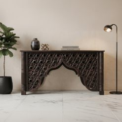 WOODEN CONSOLE TABLE 150x40x75cm