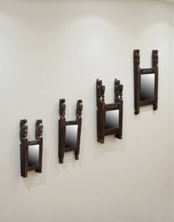 WOODEN MIRROR FRAME ASSORTED 48x21x7cm