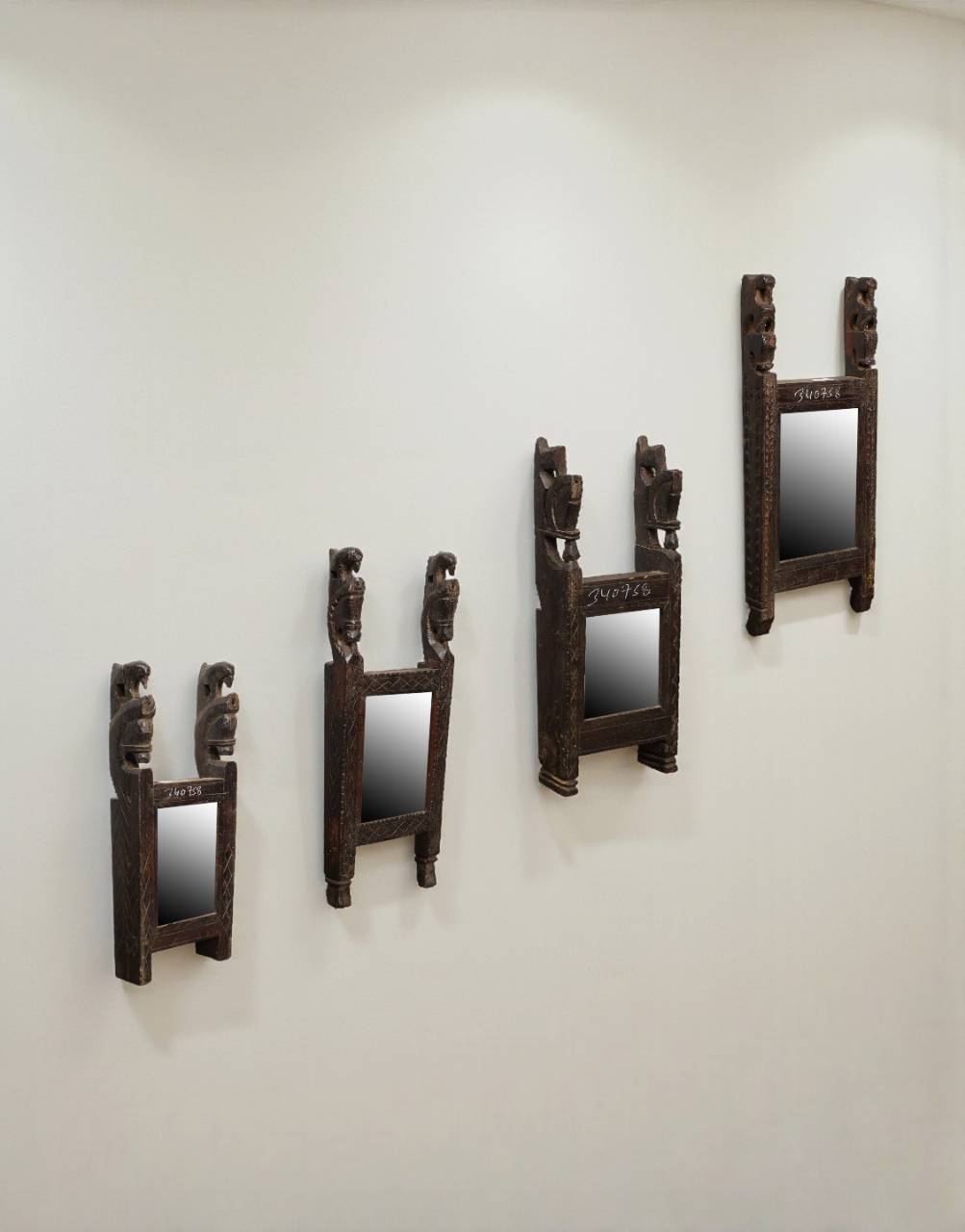 WOODEN MIRROR FRAME ASSORTED 48x21x7cm