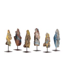 Alternative view of WOODEN HORSE STATUE [ ON STAND ASORTED] 32x8x8cm