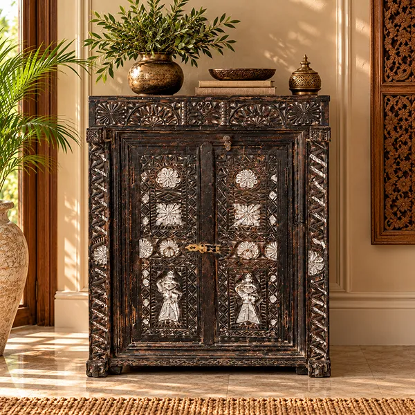 WOODEN ALMIRAH 73x44x109cm