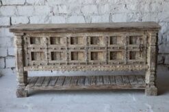 WOODEN CONSOLE CUM BOX 191x40x90cm