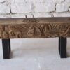 WOODEN BEAM BENCH 111x23x47cm