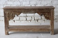 WOODEN CONSOLE TABLE 163X40X90cm