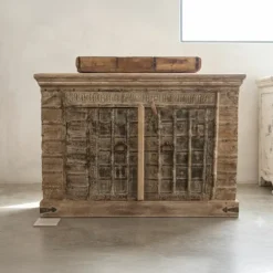 WOODEN PITARA SIDEBOARD 112x42x80cm