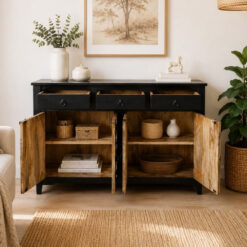 Alternative view of WOODEN SIDEBOARD 144x30x90cm