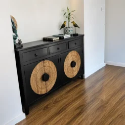 WOODEN SIDEBOARD 144x30x90cm