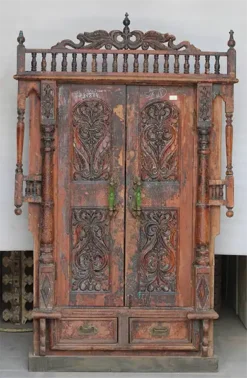 WOODEN ALMIRAH 182x112x40cm