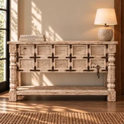 Wooden CONSOLE TABLE 158x40x94cm