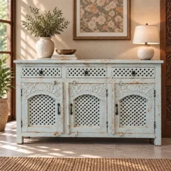 WOODEN SIDEBOARD 150x40x90cm