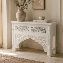 WOODEN CONSOLE TABLE 120x40x80cm
