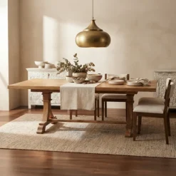 WOODEN DINNING TABLE 234x101x20cm