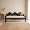 Vintage Indian Maharaja Daybed White 200x100x50cm