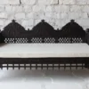 Vintage Indian Maharaja Daybed White 200x100x50cm