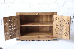 Alternative view of WOODEN SIDEBOARD WITH MARBLE TOP 100x45x73cm