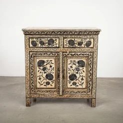 WOODEN 2 DOOR AND 2 DRAWER CABINET 90x40x90cm