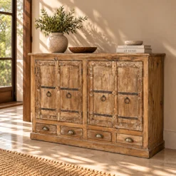 WOODEN SIDEBOARD 133x40x101cm