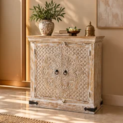 Alternative view of WOODEN SIDEBOARD 90x40x90cm