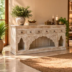 Alternative view of WOODEN TV SIDEBOARD 180x40x90cm