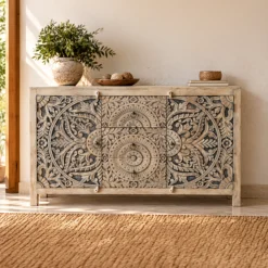 WOODEN SIDEBOARD 160x42x100cm