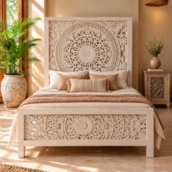 WOODEN BED 160x200x180cm