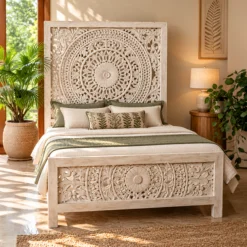 Alternative view of WOODEN BED 160x200x180cm